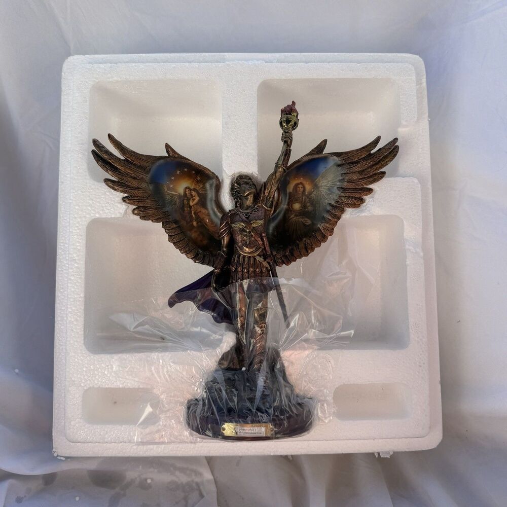 Howard David Johnson Uriel Protector of Truth Bronze Sculpture Bradford Exchange